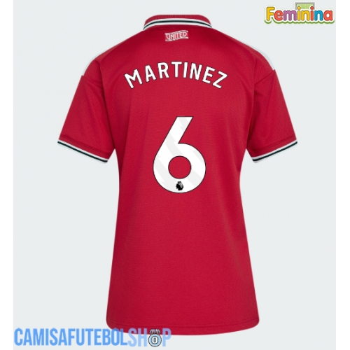 Camisa de time de futebol Manchester United Lisandro Martinez #6 Replicas 1º Equipamento Feminina 2026-27 Manga Curta